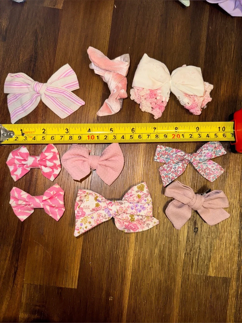 Boutique Girls Hair Bow Bundle Lot - 9 Pieces